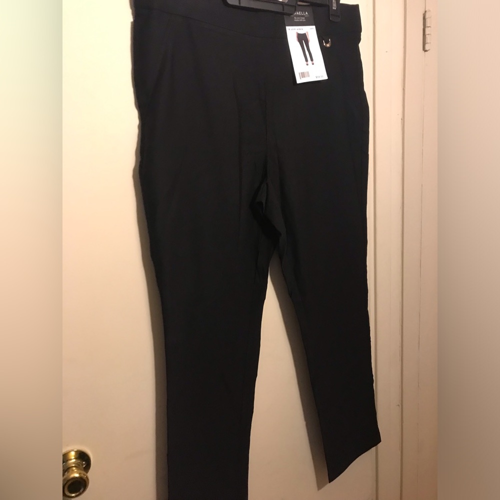 Rafaella Black High Rise Slim Ankle Dress Pants Size 16 NWT